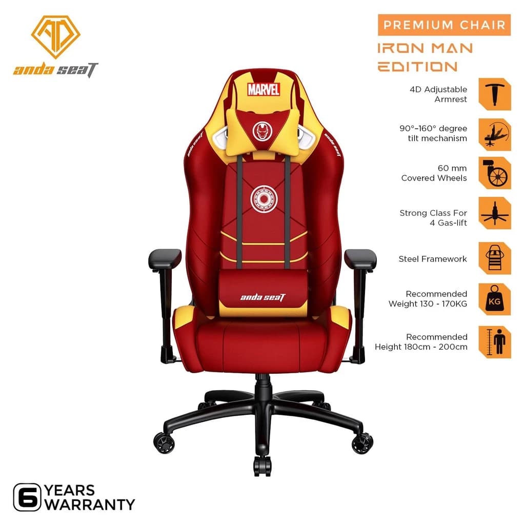 AndaSeat Ironman Edition Series Premium Kursi Gaming Chair