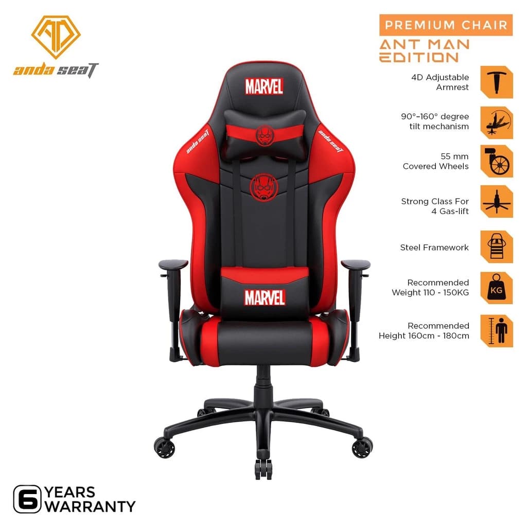 AndaSeat Ant Man Edition Series Premium Kursi Gaming Chair