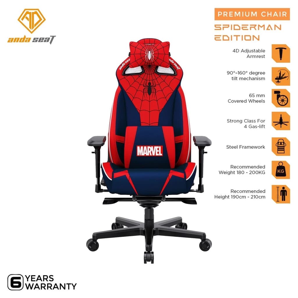 AndaSeat Spiderman Edition Series Premium Kursi Gaming Chair